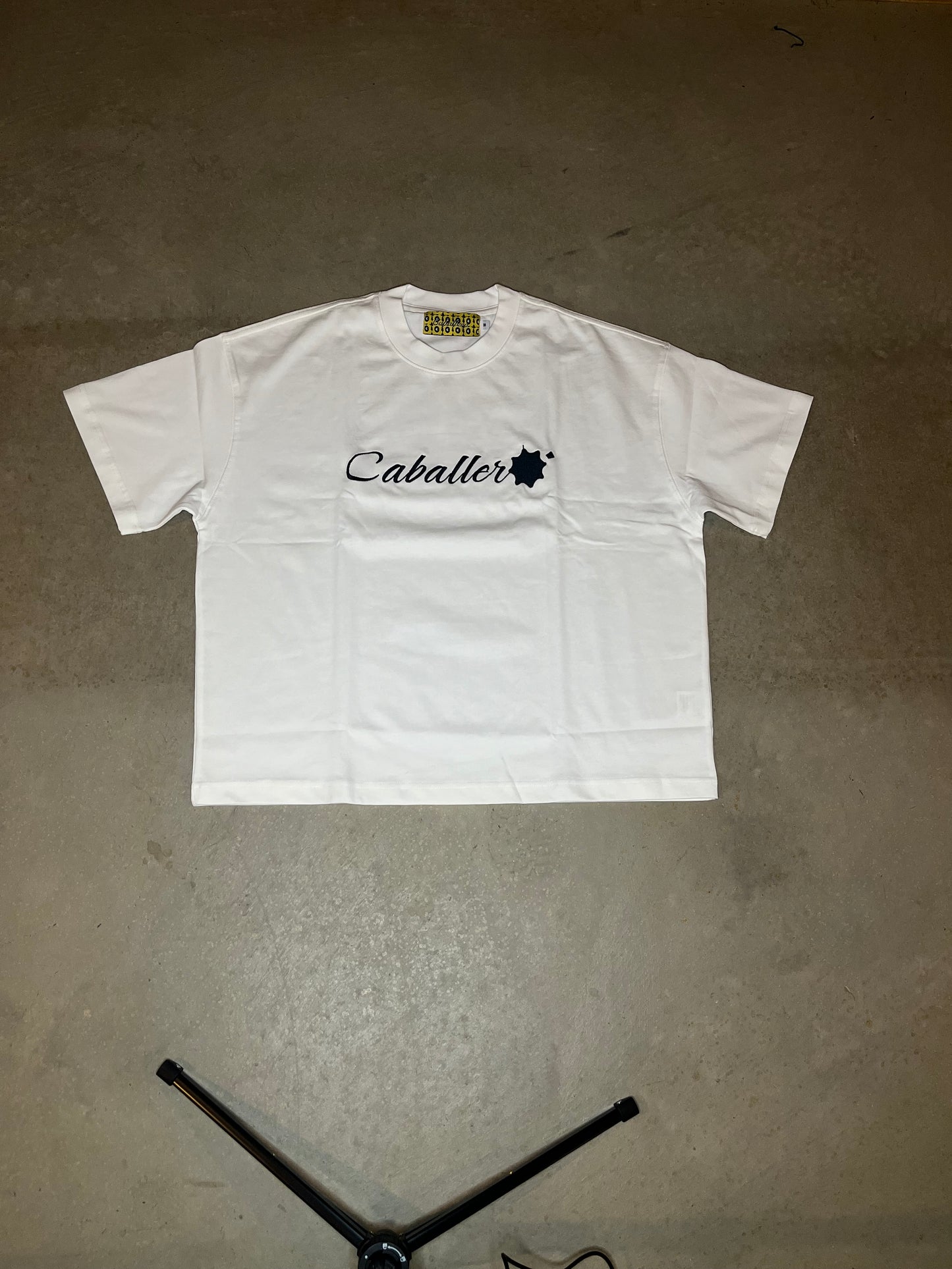 Caballero Crop Tee White and black