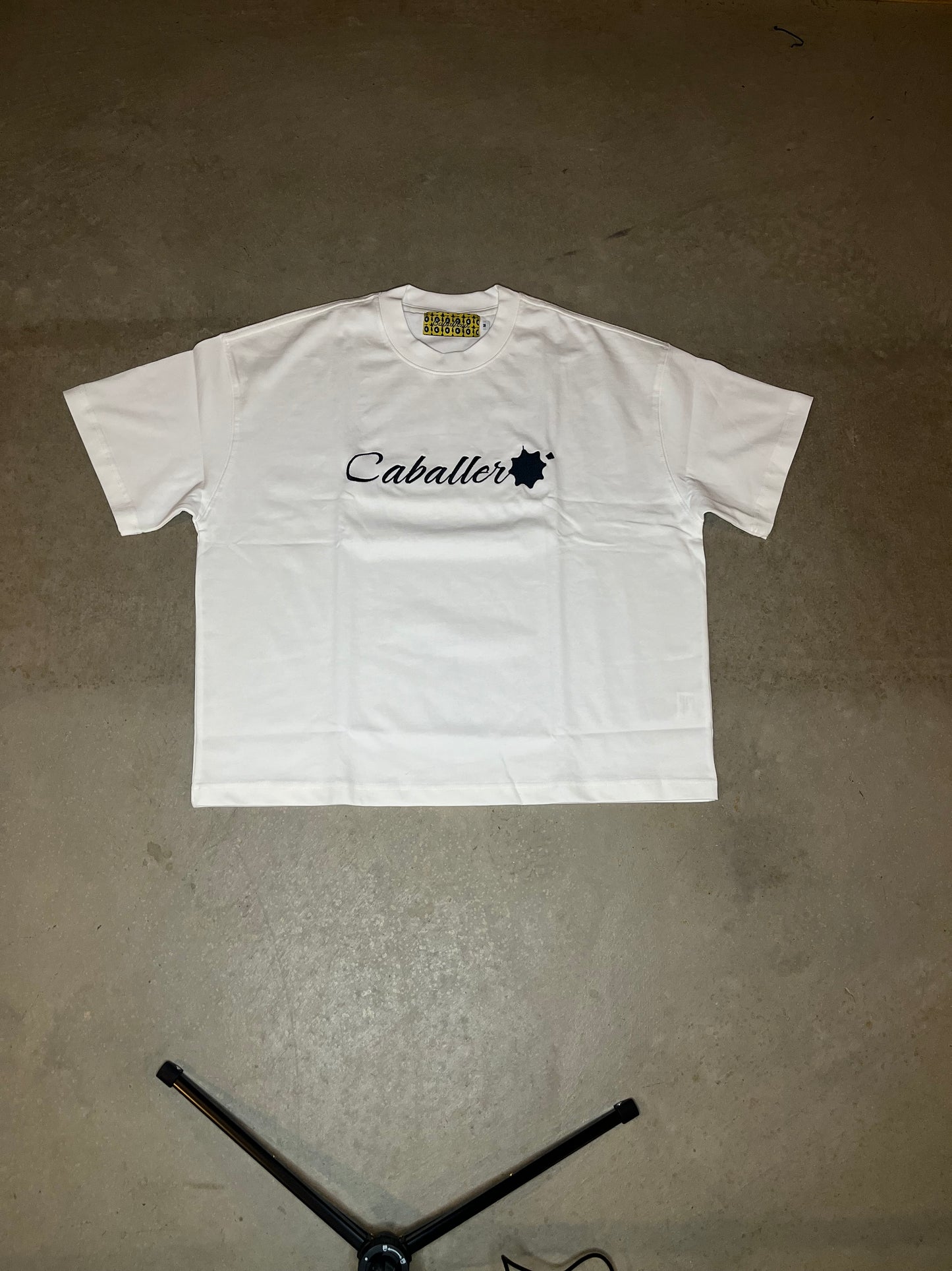 Caballero Crop Tee White and black