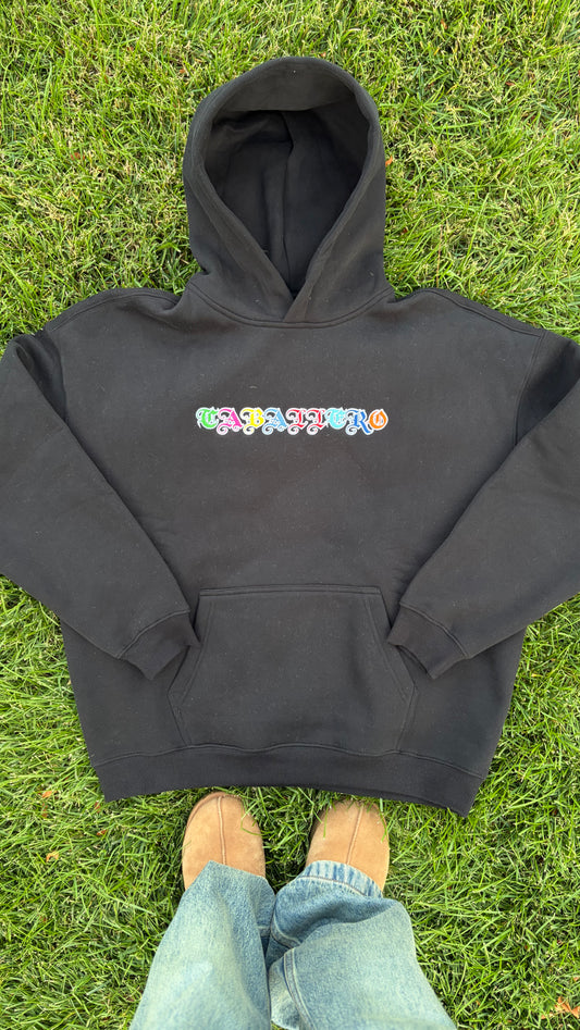 Caballero Multicolor Hoodie Night black